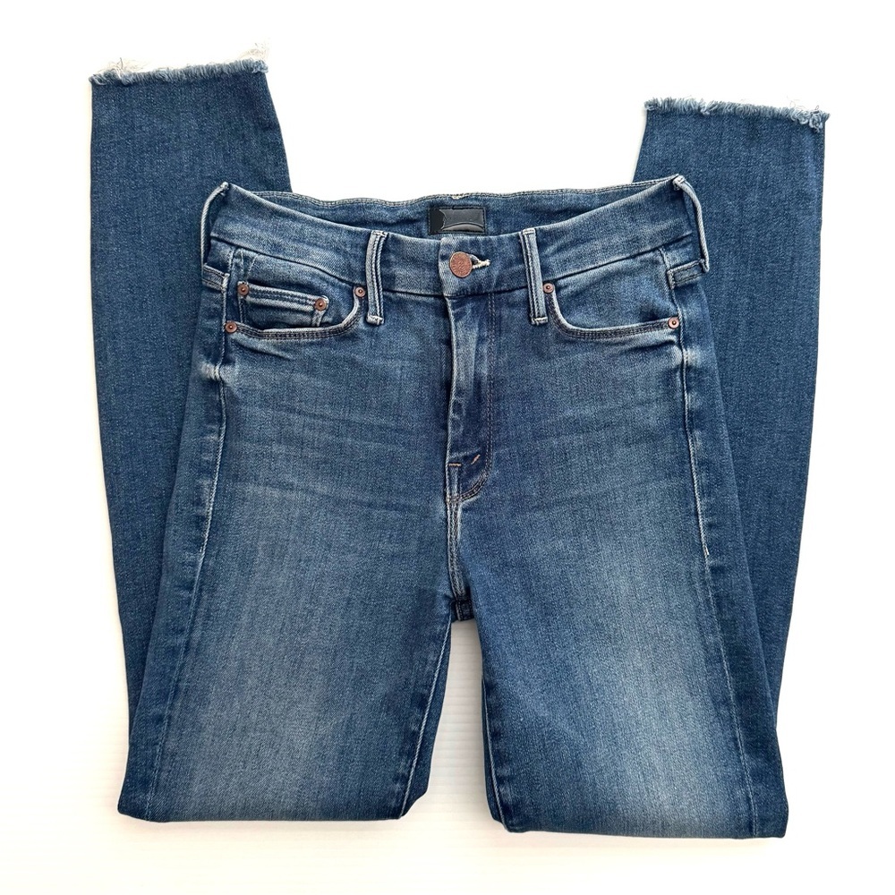 MOTHER The Looker Ankle Fray Jeans In Satisfaction Guaranteed Size 24 - Picture 3 of 8